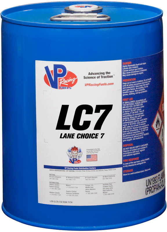 VP Racing Fuels – LC7 – اختيار المسار 7 – 5 جالون. وقود السباق