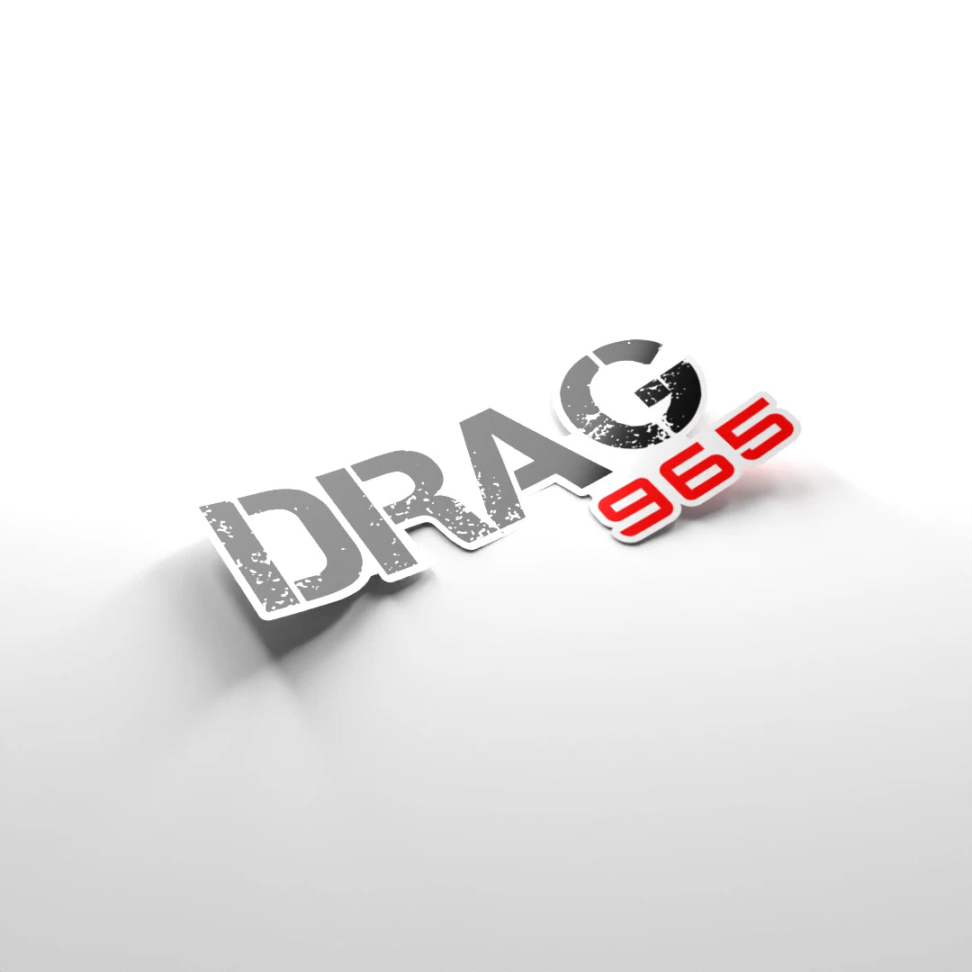 ملصق الشعار DRAG965