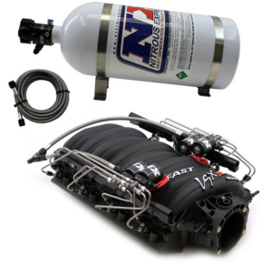 مأخذ NX Intake011 سريع LS3-L92 مقاس 102 ملم مع منفذ مباشر من سمك القرش وقضبان وقود